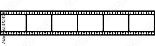 blank film strip. Vector illustration isolated on white background