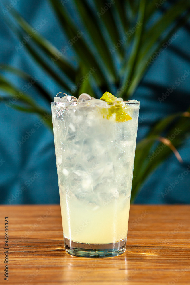 Fresh Lemonade Cocktail in a glass with ice Fresh Lemonade Cocktail in a glass with ice