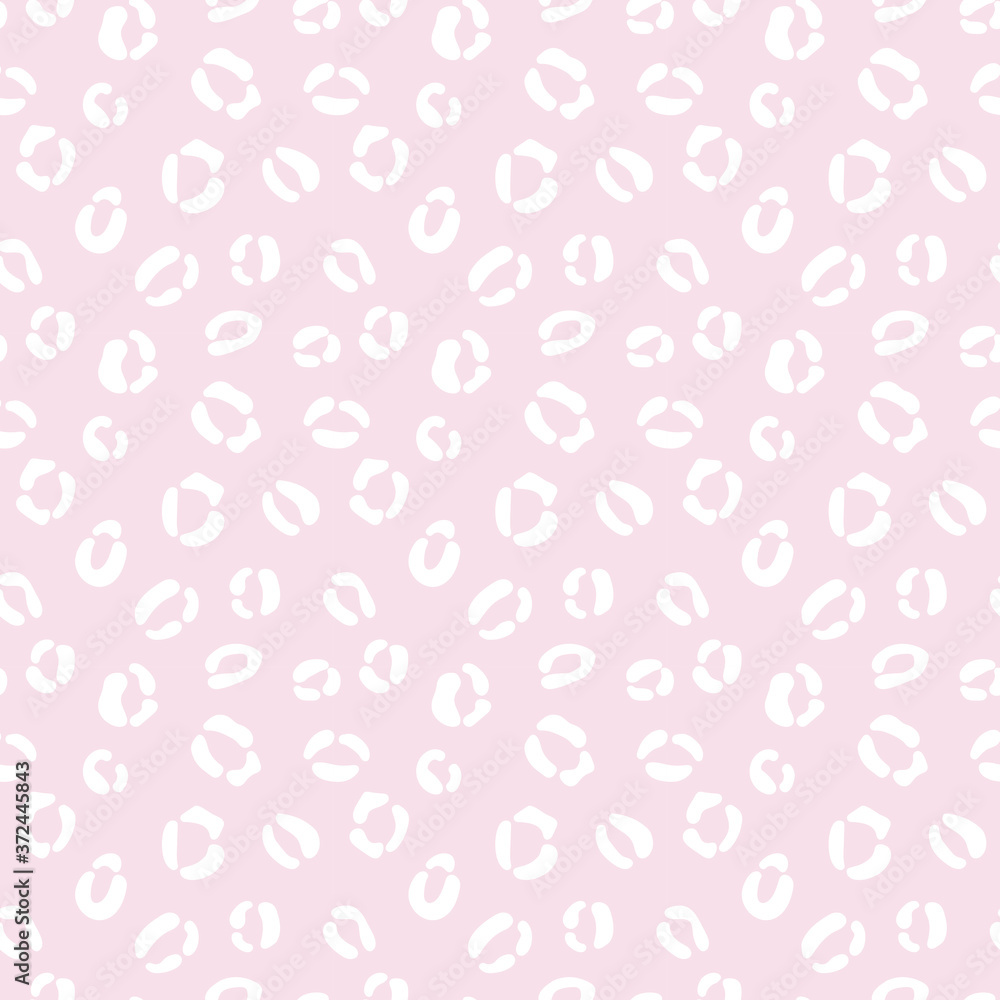pastel pink cheetah repeat pattern