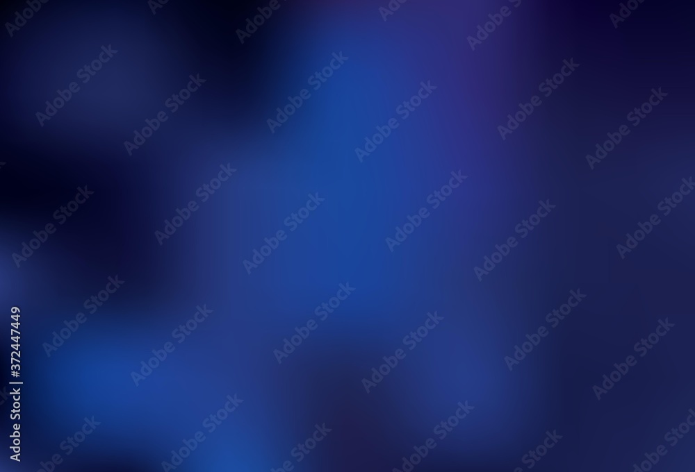 Dark BLUE vector colorful blur background. - obrazy, fototapety, plakaty 