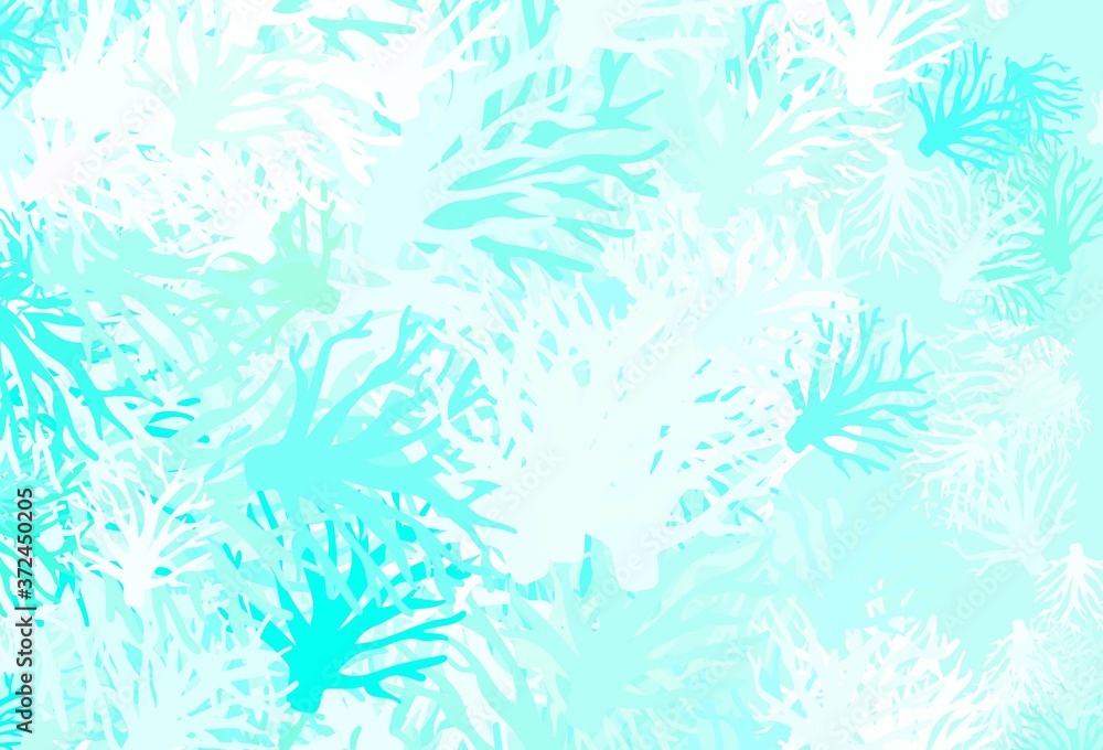 Light Green vector natural artwork with branches. Light Green vector natural artwork with branches.