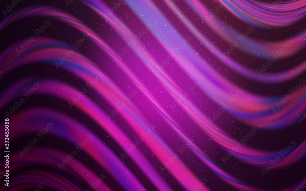 Fototapeta premium Light Pink vector texture with milky way stars. Shining colored illustration with bright astronomical stars. Pattern for futuristic ad, booklets.