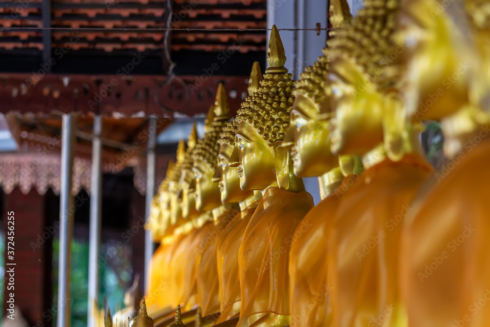 Fototapeta premium Wat Phra Phutthabat Si Roy, the old temple in Mae Rim District, Chiang Mai Province, Thailand