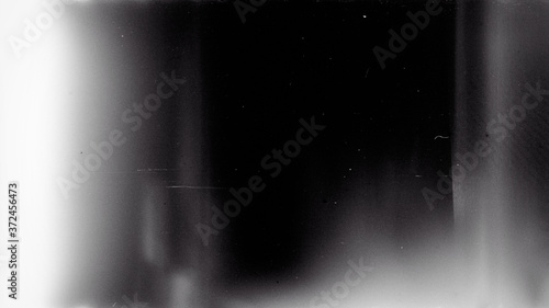 Fotografie, Tablou Noisy film frame with heavy noise, dust and grain