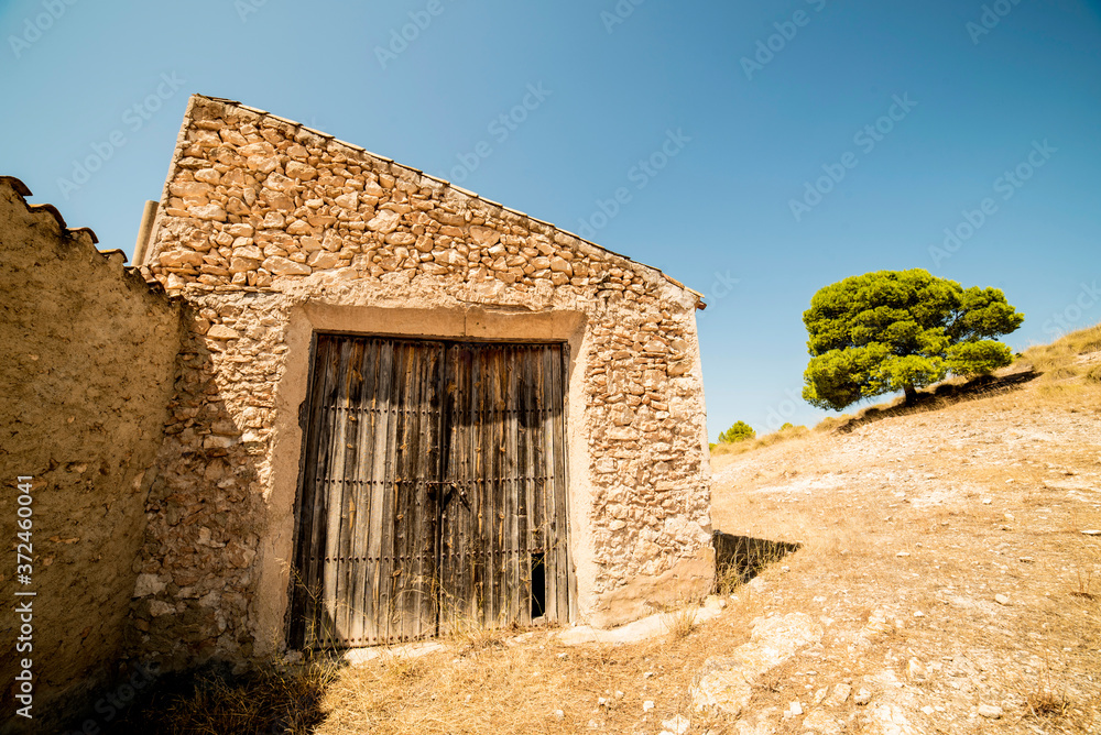 Old and rustic construction in the mountains of southern Spain