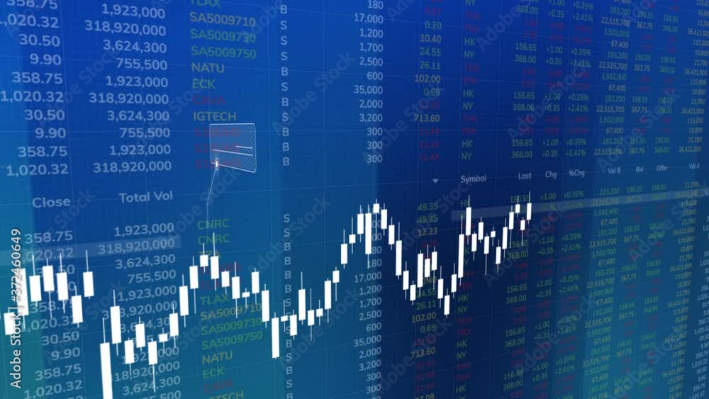 Futuristic financial graph concept - FHD Futuristic financial graph concept - FHD