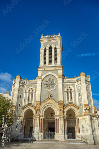 cathédrale Saint Charles dans le ville de Saint-étienne (France)