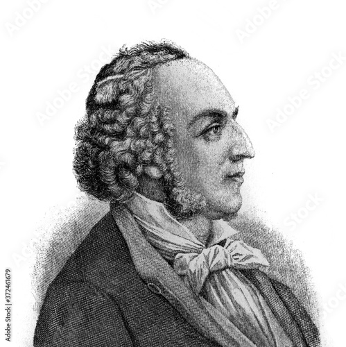 Obraz na płótnie Felix Mendelssohn, was a German composer in the old book Biographies of famous composers by A
