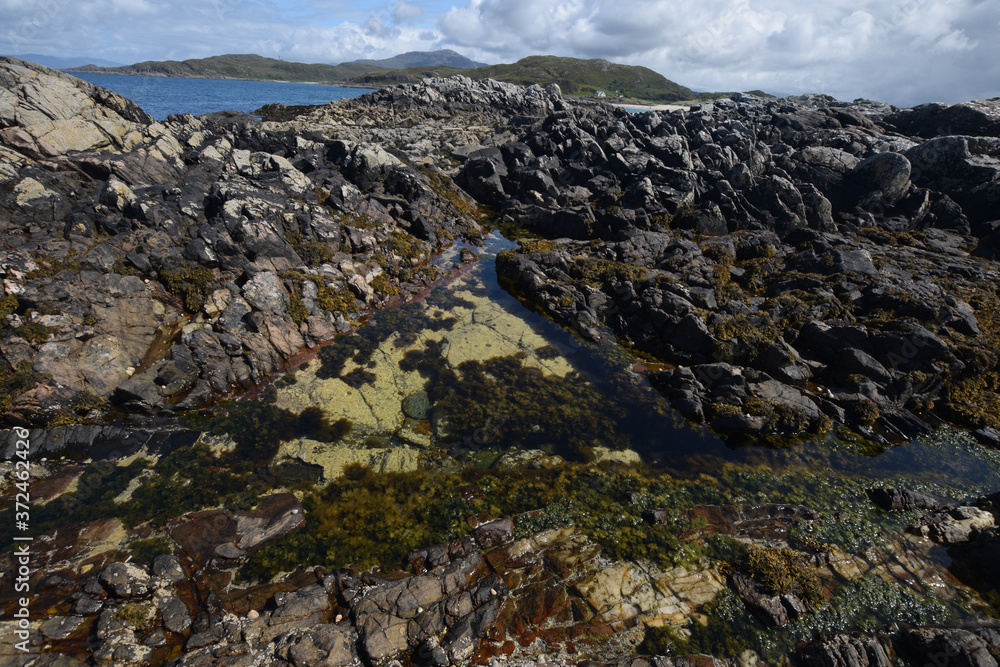 Camasdarach Beach besides Morar in the Scottish Highlands Camasdarach Beach besides Morar in the Scottish Highlands