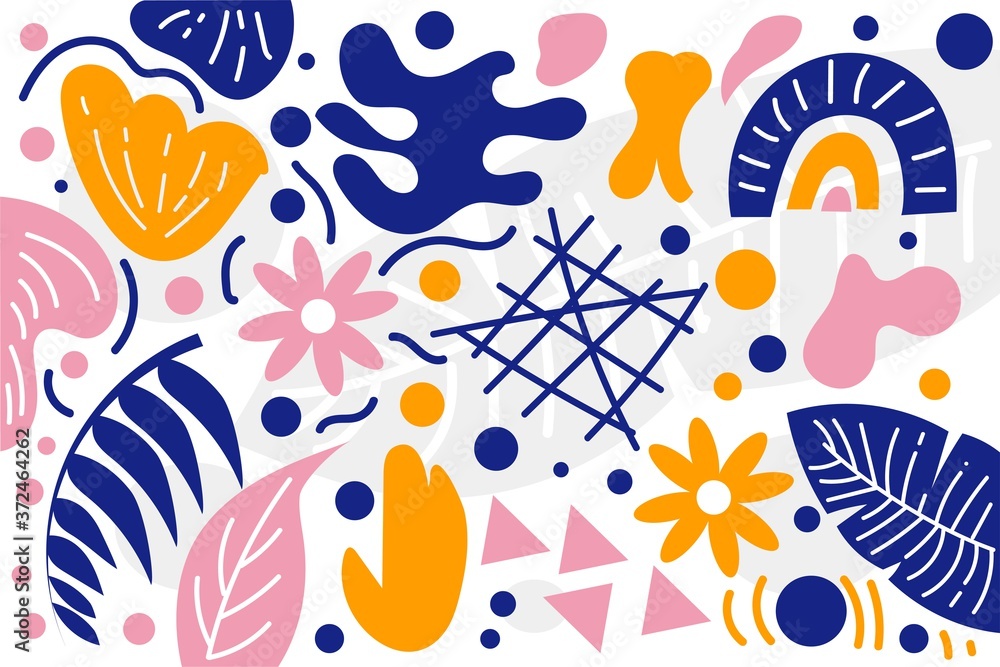 Design Contemporary abstract doodle. vector illustration background Design Contemporary abstract doodle. vector illustration background