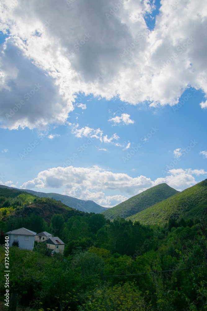 mountain landscape with blue sky mountain landscape with blue sky