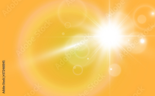 Bright beautiful star.Vector illustration of a light effect on a transparent background.