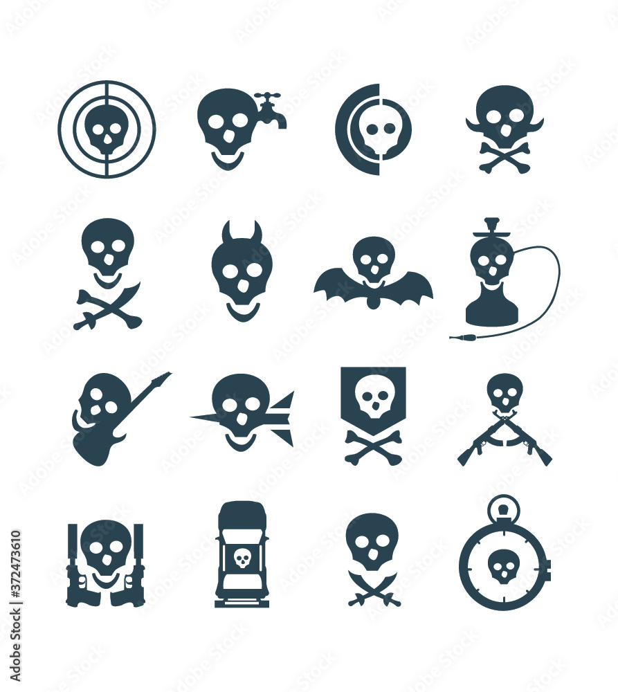 Skull icons Skull icons