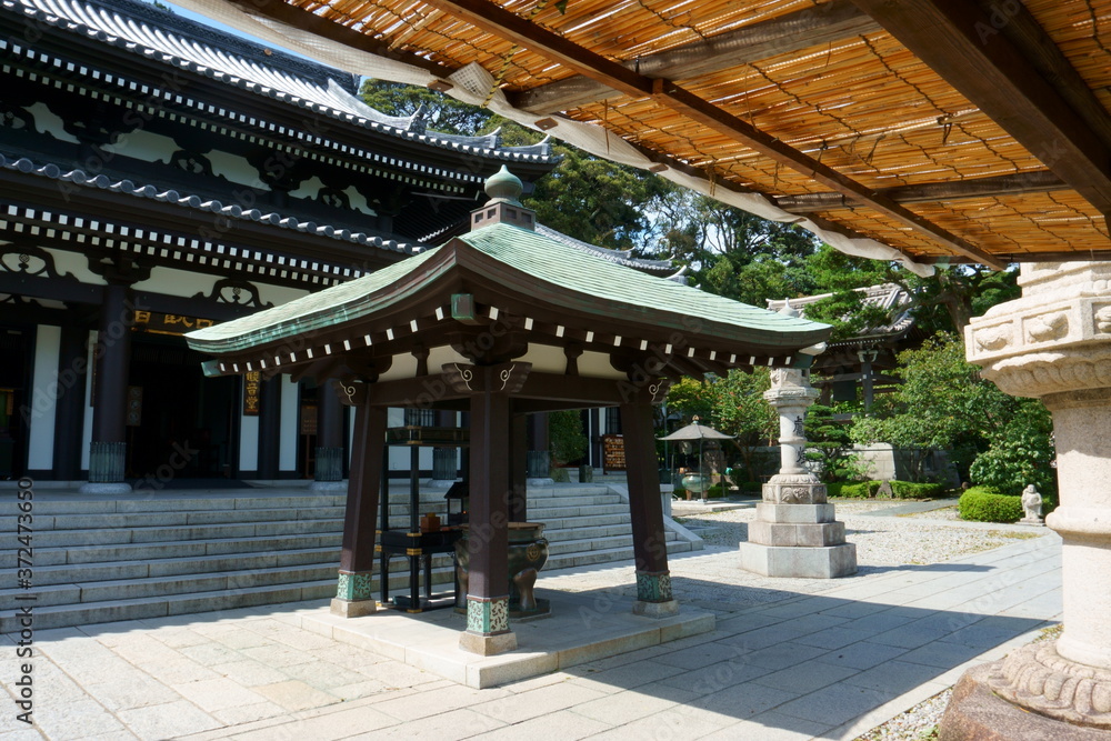 Hesedera Temple grounds is one of the Buddhist temples in the city of Kamakura in Kanagawa Prefecture. Japan Hesedera Temple grounds is one of the Buddhist temples in the city of Kamakura in Kanagawa Prefecture. Japan