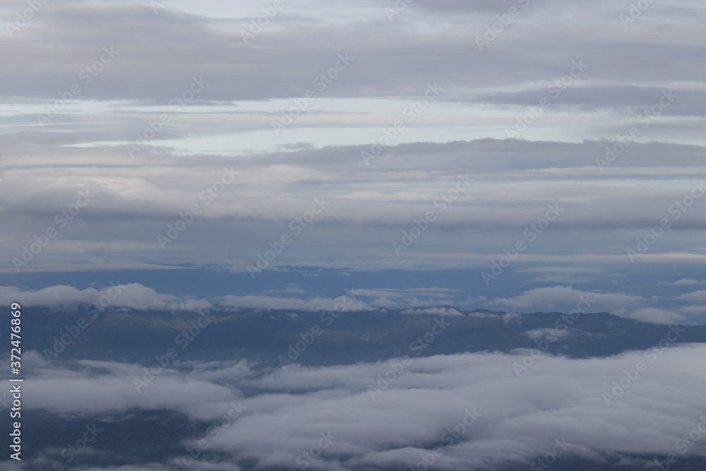 Mountain  View from the airplane