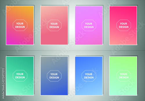 Minimal covers design. Colorful linear patterns. Vibrant background for screen, poster, banner, wallpaper, social media post