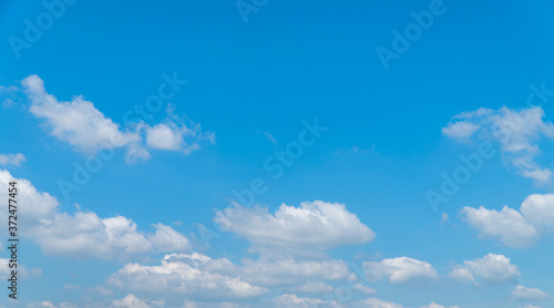 Beautiful sky with cloud in a holiday for background or wallpaper. 
