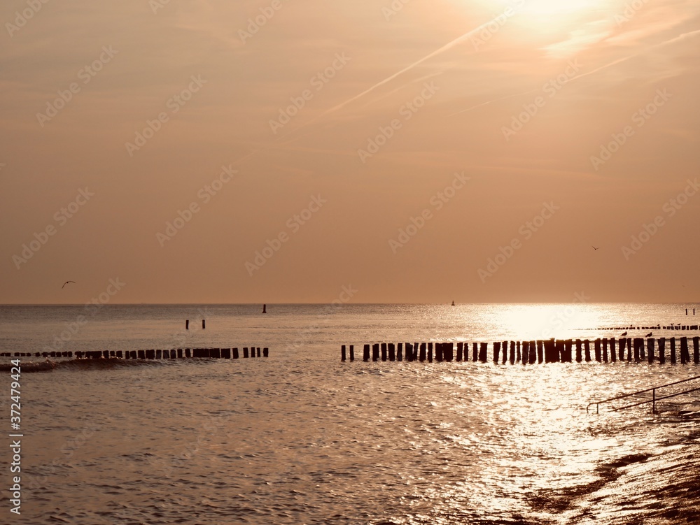 Fototapeta premium sunset on the beach