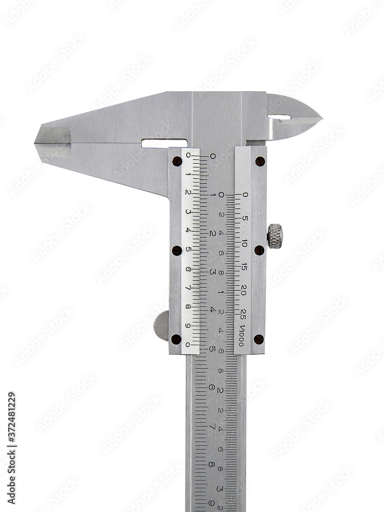 Metal vernier caliper isolated on white background
Metal vernier caliper isolated on white background