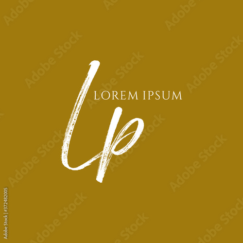 Letter LP luxury logo design vector