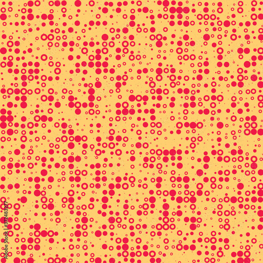 Abstract Color Halftone Dots generative art background illustration