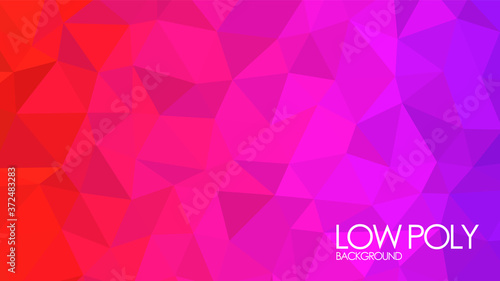 low poly crystal glass rainbow gradient abstract background wallpaper vector graphic design