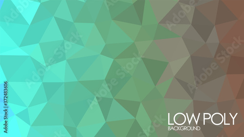 low poly crystal glass rainbow gradient abstract background wallpaper vector graphic design