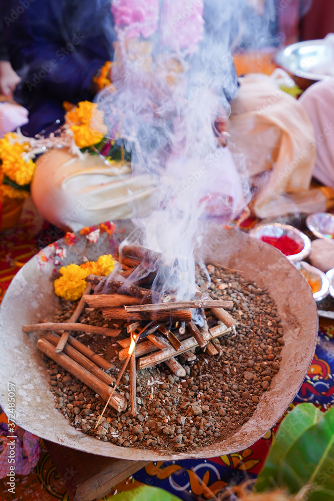 Indian Hindu wedding ceremony rituals Stock Photo | Adobe Stock