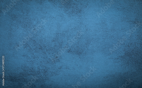 closeup blue velvet fabric sofa surface