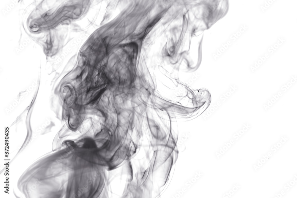 Black smoke on white background Black smoke on white background