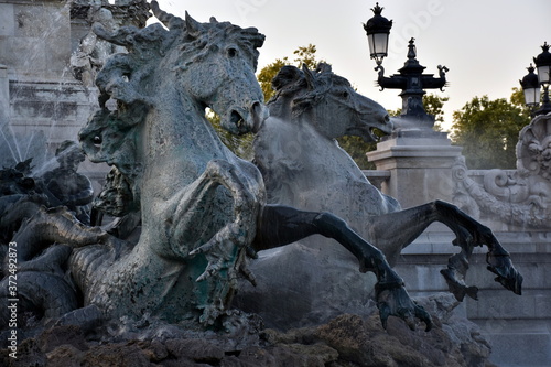 Fontaine des Girondins in Bordeaux in Frankreich