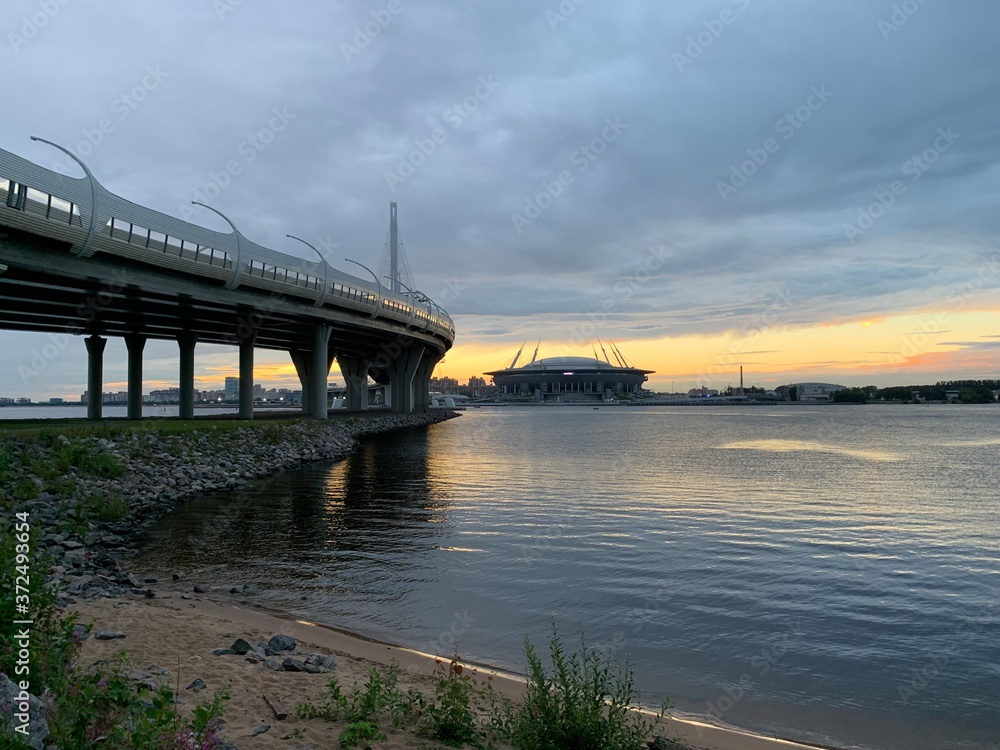 Obraz premium bridge over the river