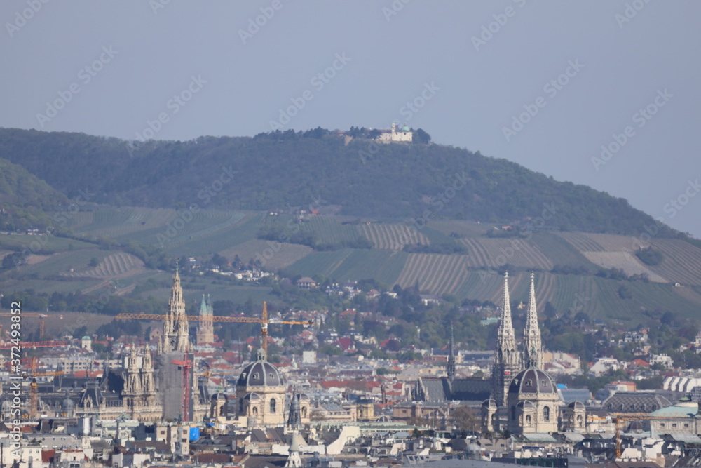panorama of Vienna in Austria