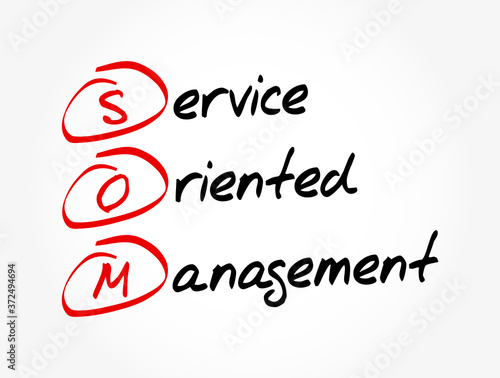 SOM - Service Oriented Management acronym, business concept background