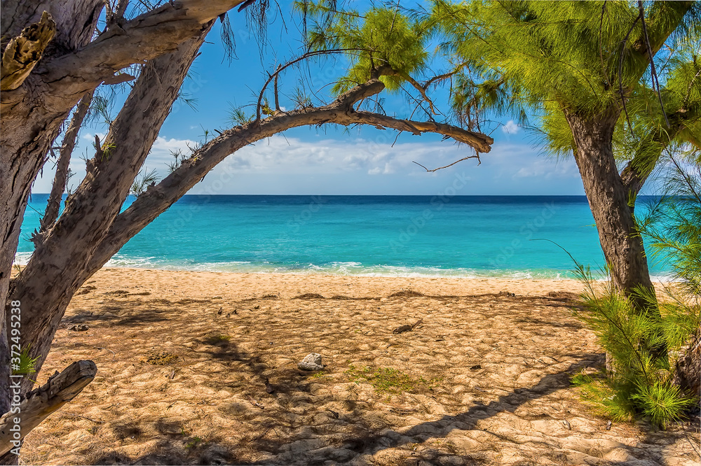 A view out to sea from Governors Beach on Grand Turk