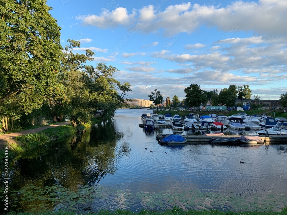 boats in the river