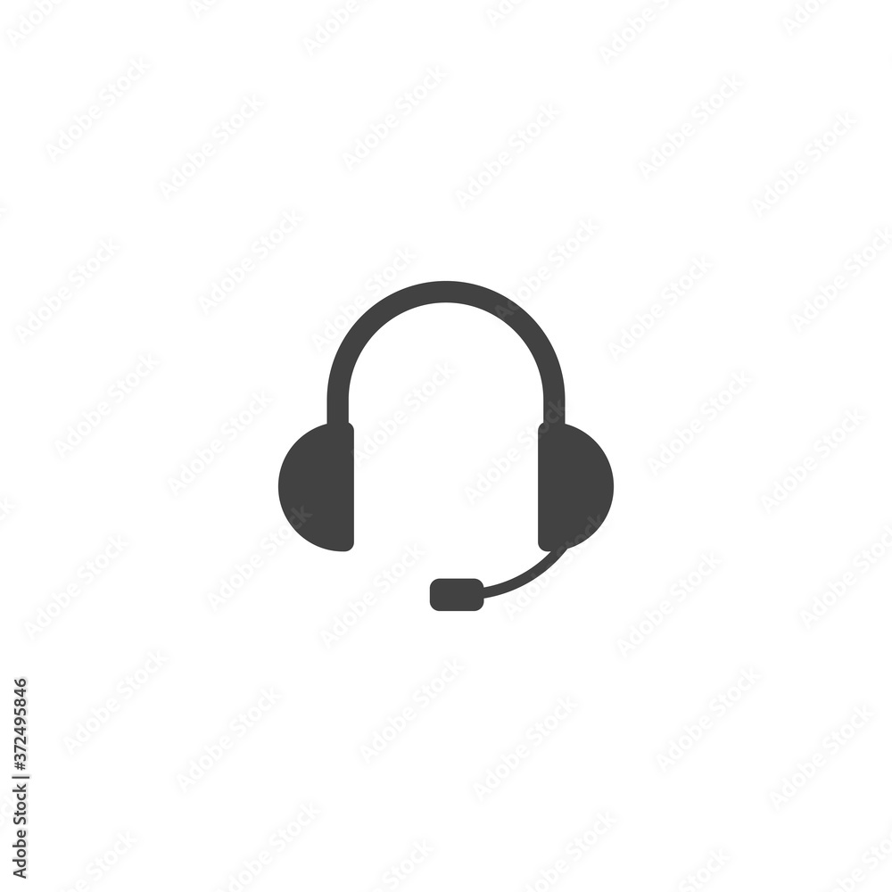 headphone, headset icon vector illustration headphone, headset icon vector illustration