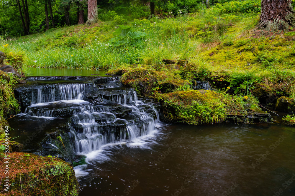 Waterfall at Cragside Northumbria, UK Waterfall at Cragside Northumbria, UK