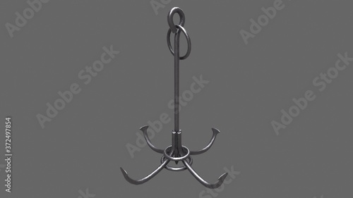 Photos Boarding Anchor Low-poly 3D model