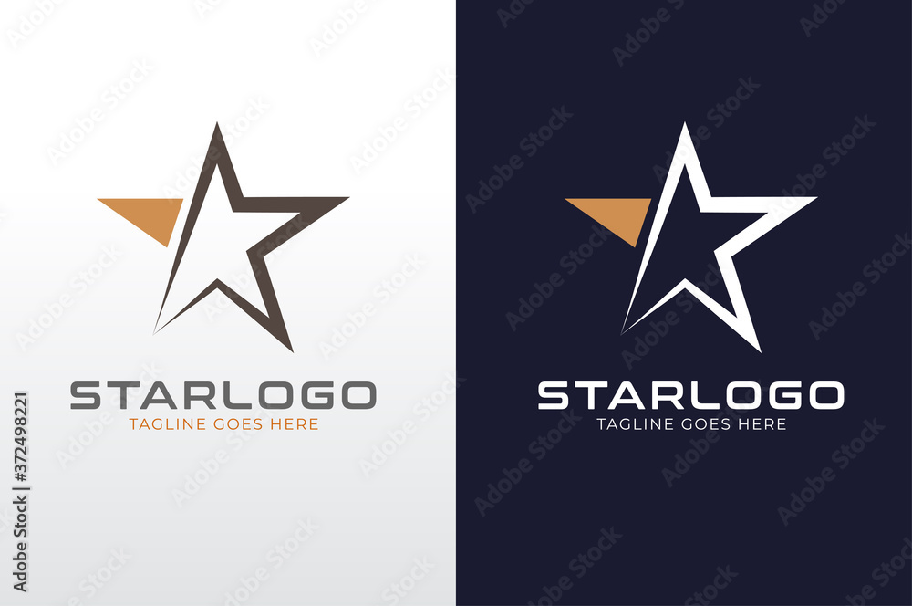Star Logo, flat style Logo Design Template, vector illustration Star Logo, flat style Logo Design Template, vector illustration