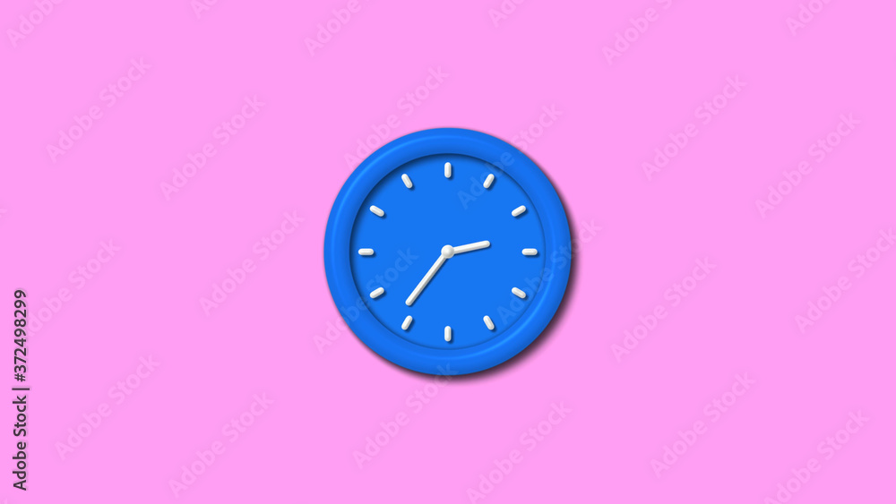 12 hours 3d wall clock icon on pink light background,New 3d clock icon 12 hours 3d wall clock icon on pink light background,New 3d clock icon