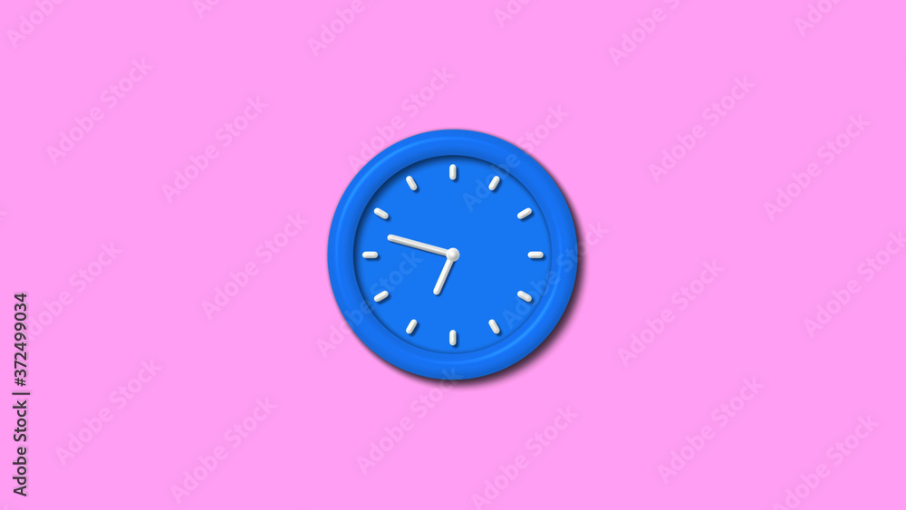 New aqua color 3d wall clock icon on pink background,3d clock icon New aqua color 3d wall clock icon on pink background,3d clock icon