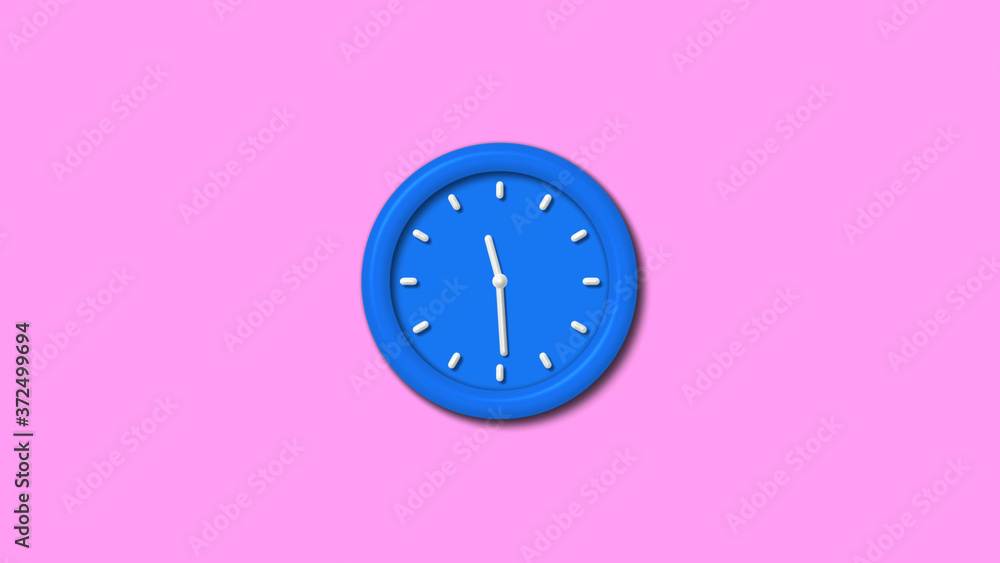 New aqua color 3d wall clock icon on pink background,3d clock icon New aqua color 3d wall clock icon on pink background,3d clock icon