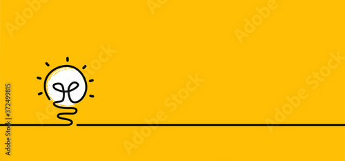 Comic brain electric lamp idea doodle. FAQ, business loading concept. Fun vector light bulb icon or sign ideas. Brilliant lightbulb education or invention pictogram banner