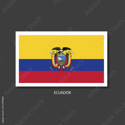 Free Download Ecuador flag Vector Square Icon - GFXLoad