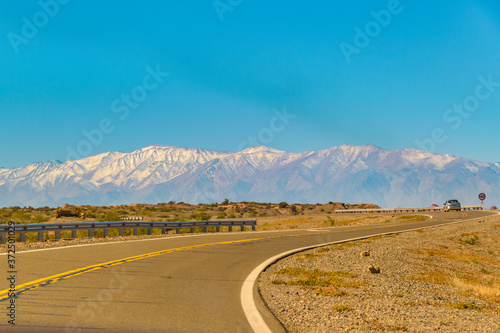 Empty Highway Landscape, La Rioja, Argentina