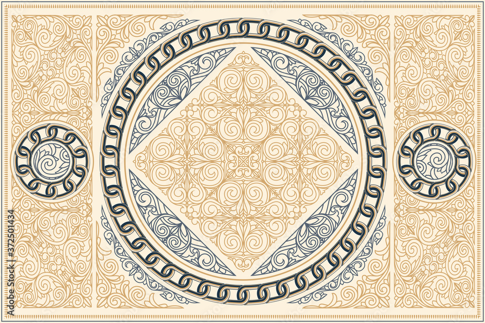 Decorative ornate retro design card Decorative ornate retro design card