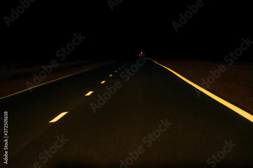 Night Empty Highway, La Rioja, Argentina
