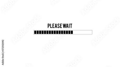 Please Wait Loading Waiting Transfer Anticipation Concept photo