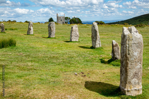 Quadro su tela The Hurlers stone circle at Minions Bodmin Moor